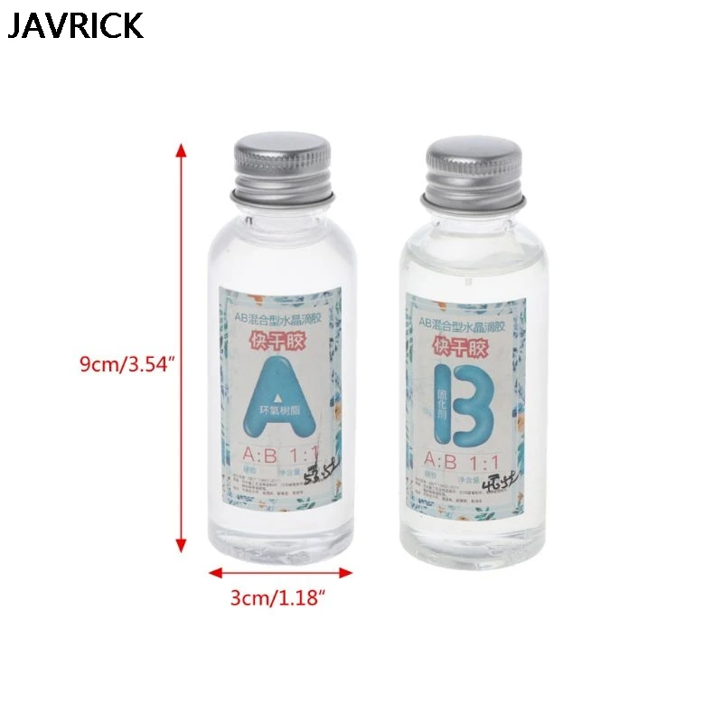 Быстроотверждаемая эпоксидная смола AB набор из прозрачной твердой эпоксидной