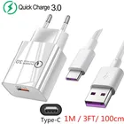 Зарядное устройство QC 3,0 USB, 18 Вт, 5 А, кабель для быстрой зарядки Huawei, Samsung, Xiaomi Redmi, Google Pixel 6 Pro, вилка стандарта ЕС и США