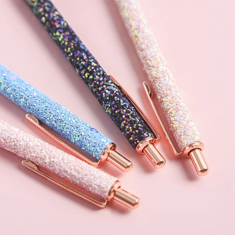 Шариковая ручка с блестками и черными чернилами 0 5 мм|Шариковые ручки| |