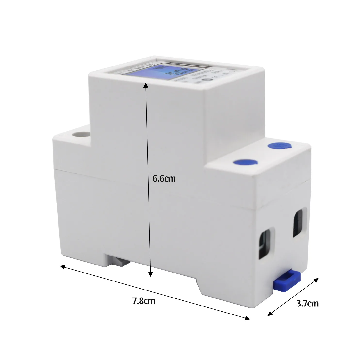 DDM15SD Мощность метр однофазный din рейку счетчик энергии 5 80A Ватт 220V 50Hz электронный