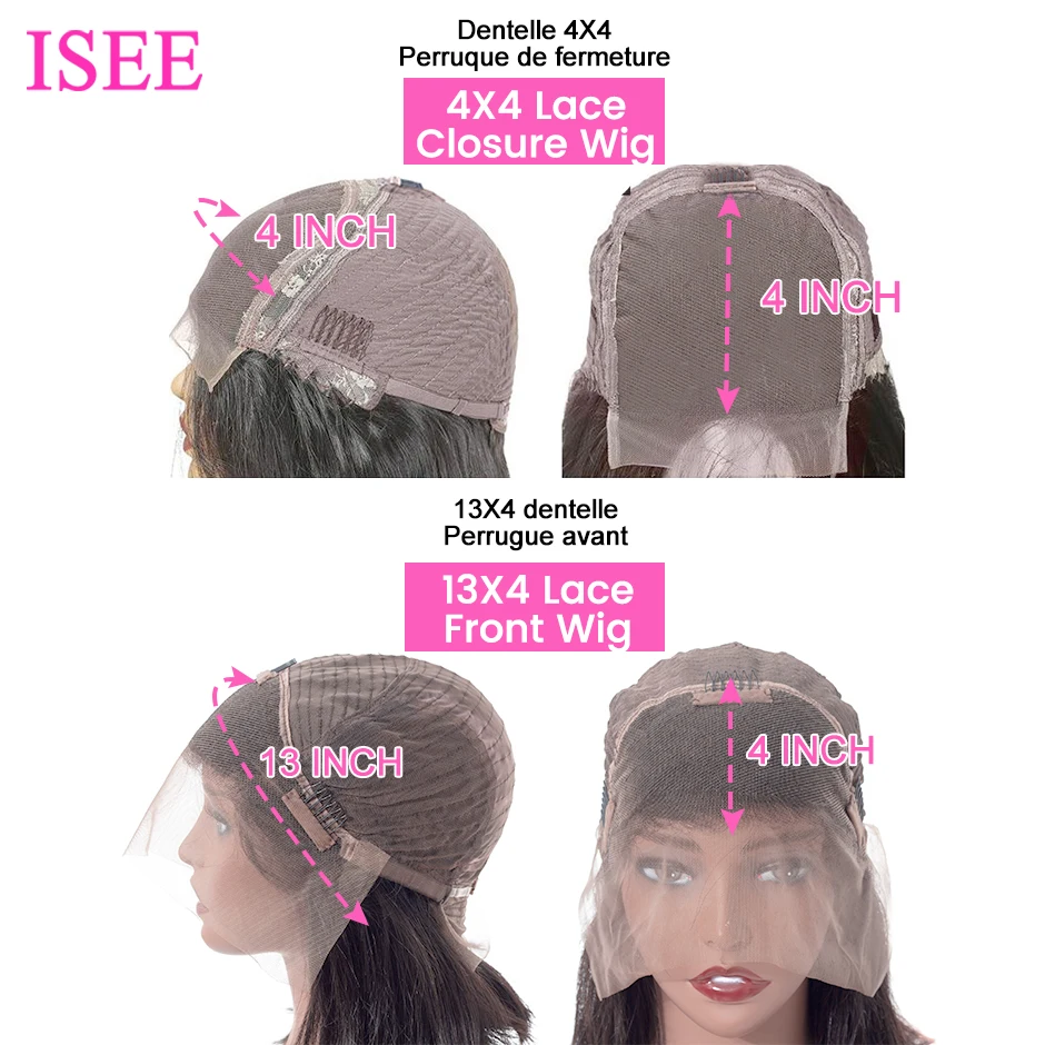 Малазийские прямые парики из человеческих волос на сетке короткие | Шиньоны и