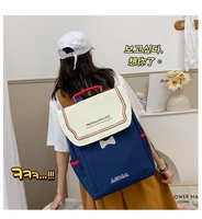 college style animation peripheral girl student color contrast jk backpack korean version lovely versatile leisure schoolbag