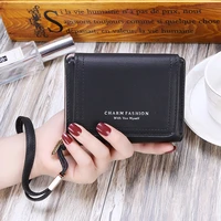 new short women wallet fashion pu leather clutch money bag ladies small wallet wristlet handbag coin purse credit card holder