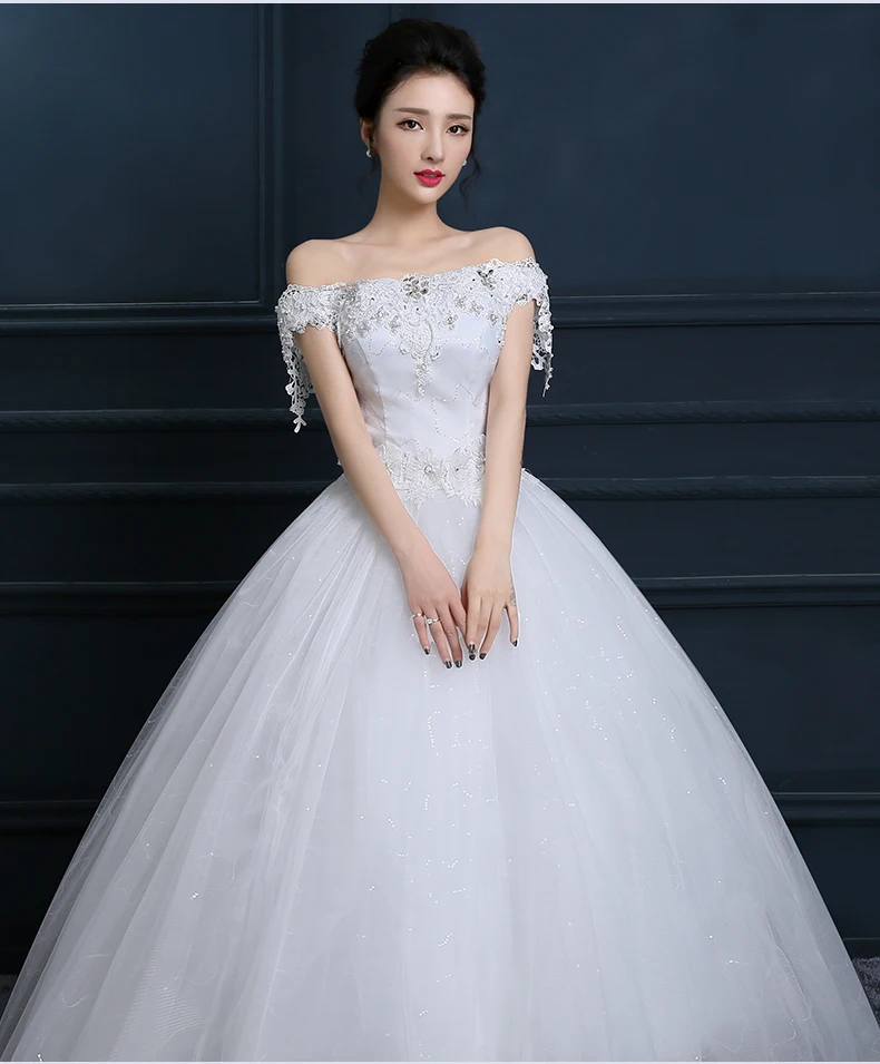 LAMYA бальное платье свадебное для свадьбы размера плюс Vestidos De Novia жемчуг кристалл