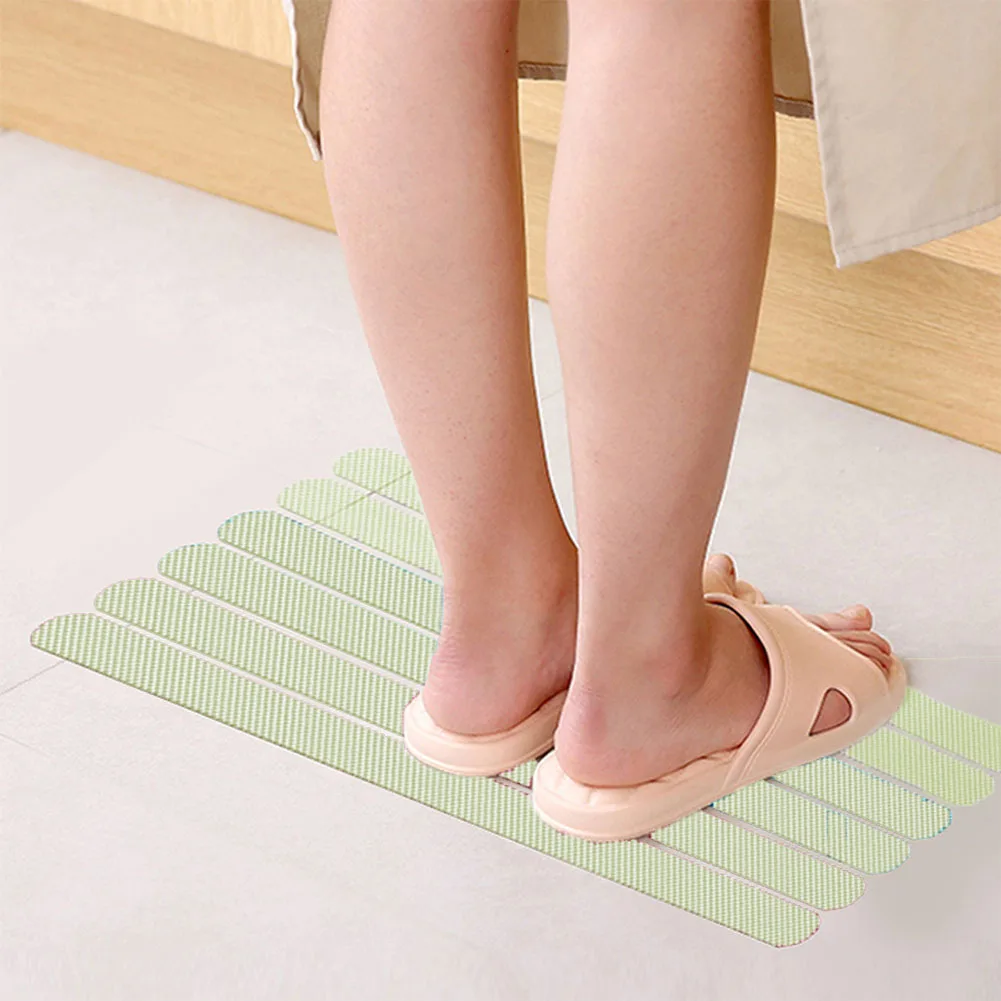 

12pcs Mat Tape PEVA Floor Toilet Home Bathroom Stairs Luminous Shower Strips Safety Anti Slip Sticker Bathtub Waterproof
