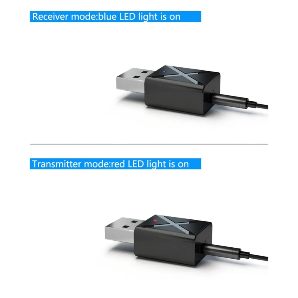 2 в 1 Bluetooth 5,0 аудио приемник передатчик 3,5 мм AUX Bluetooth передатчик приемник беспроводной адаптер для ТВ ПК автомобильный телефон
