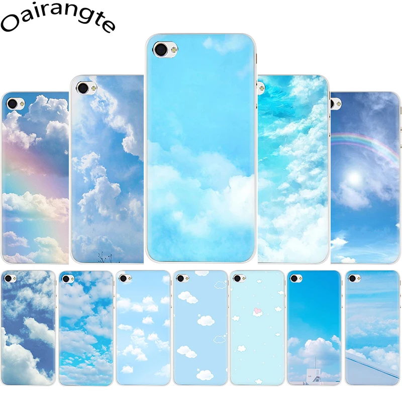 Жёсткий чехол для телефона с синим небом и облаком iphone 5 5S 5C SE 2020 6 6S Plus 7 8 X XR XS 11 Pro