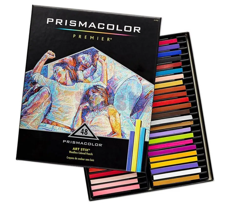 Пастельная палка 12/24/36/48/96 цветов lapis de cor совместимая с prismacolor Набор цветных