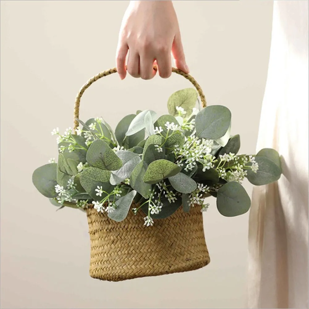 10 шт./лот свадебное украшение 25 см искусственные цветы эвкалипта сделай сам букет