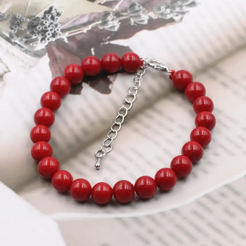 Удивительная цена Мода комплект ювелирных изделий из искусственного коралла