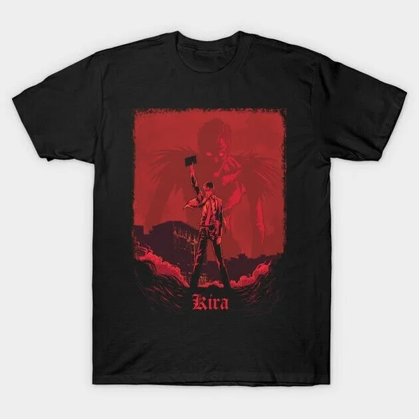 

Kira Death Note T-Shirts Cotton US Men's Clothing Trend 2020