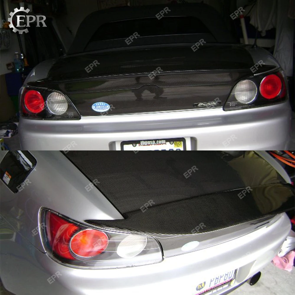Для Honda S2000 BYS стиль углеродное волокно Ducktail спойлер тюнинг часть отделка для