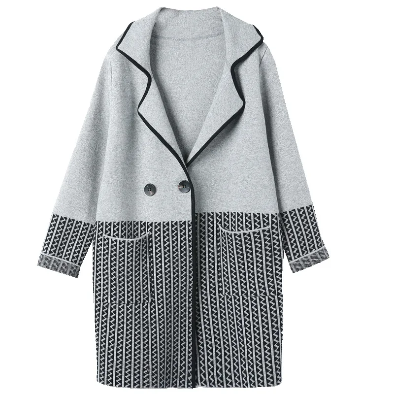 Женский Тренч s Осень и зима новый стиль модный для мамы среднего возраста