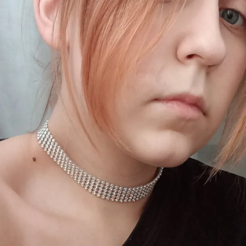 Дропшиппинг с цельными круглыми кристаллами ожерелье из циркона ювелирное