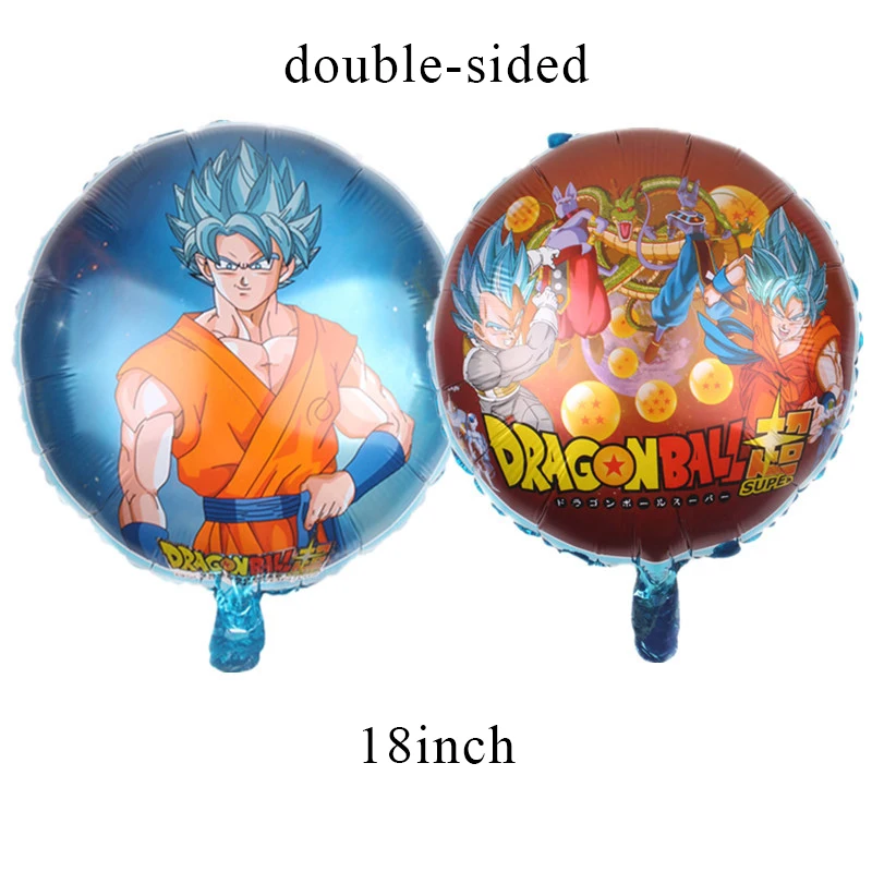 Balloon C x 1 Dragon Ball Z Son Goku вечерние декоративные столовые принадлежности бумажный стаканчик, тарелка, тканевые Детские шары для душа, детские товары для дня рождения AH10 - Цвет: Balloon C x 1