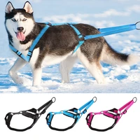 waterproof large dog sledding harness reflective dog weight pulling harness for medium large dogs training skijoring scootering
