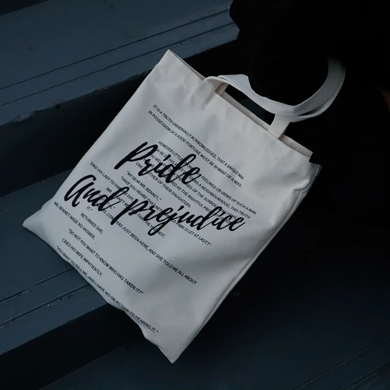 

Women Canvas Shoulder Bag Literary and artistic Shopping Bags Students Books Bag Thick Hand made Tote For Girls