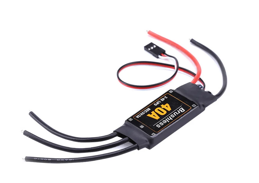 1 pieza 40A 2-4S sin escobillas ESC aviones piezas accesorios controlador de velocidad Motor RC juguetes FPV duradero helicópter | Игрушки и