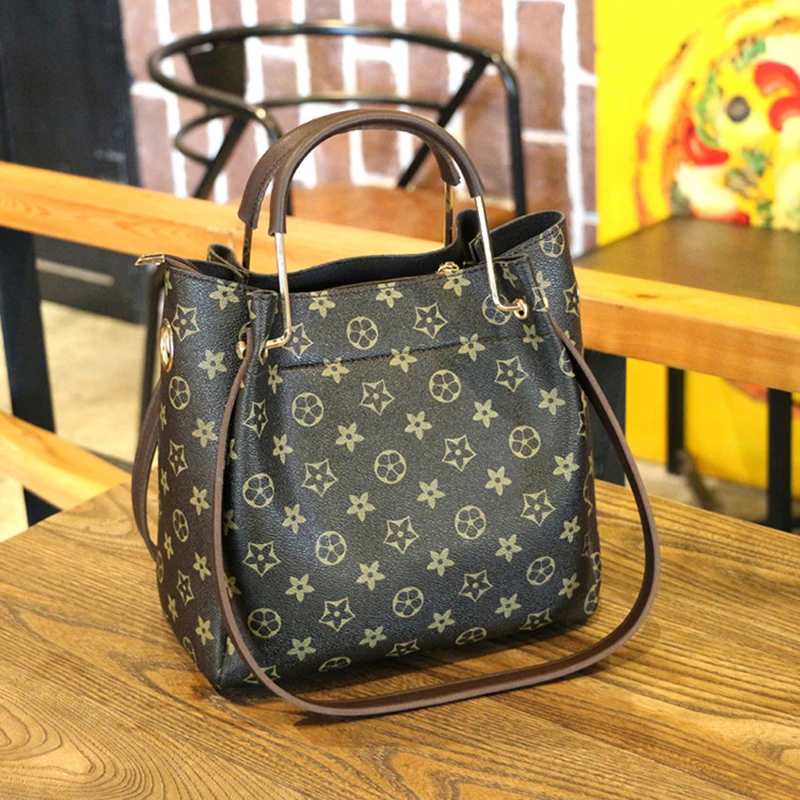 JOIN TOP кожаная печатная портативная модная простая дикая сумка через плечо| |