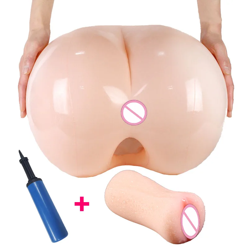 Надувная большая задница Съемная искусственная вагина настоящая киска мужской