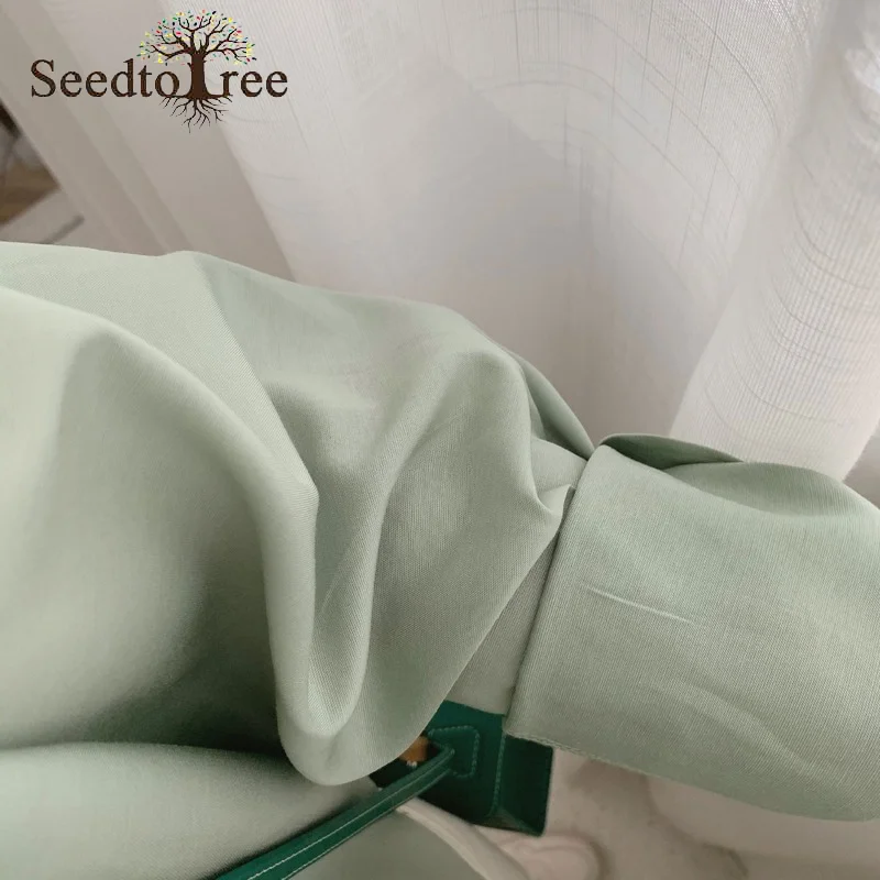 

Korean Fashion INS Men's Solid Color Loose Double Breasted Casual Long Sleeved Shirt Couples