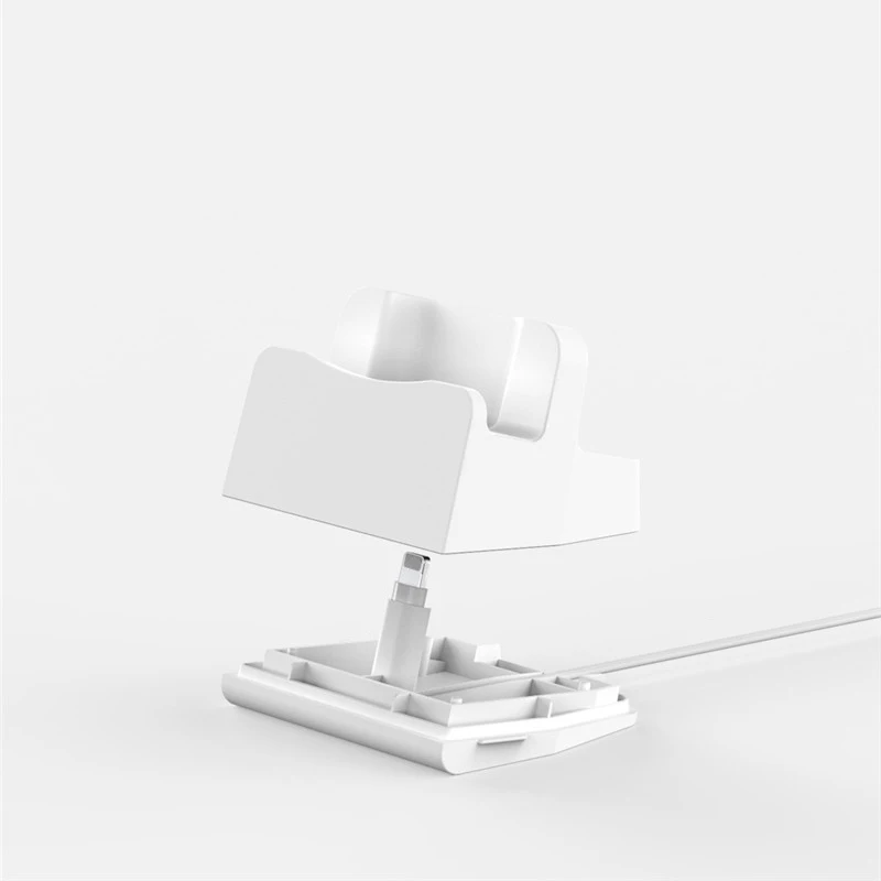 Подставка для airpods настольное зарядное устройство док-станция планшет Мобильная поддержка держатель телефона стол для iPhone 567 i7 i10 TWS зарядная станция