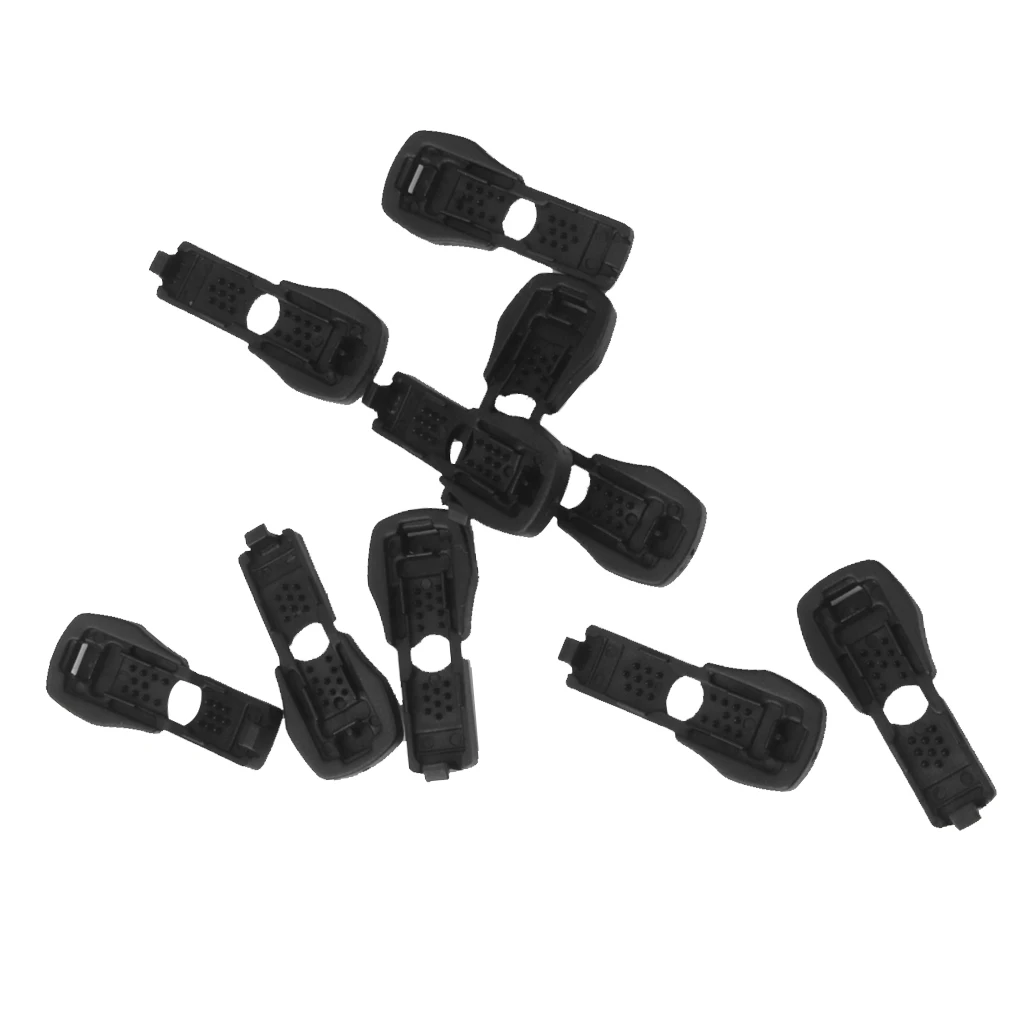 

Pack 10 Cord Ends Zipper Pull Cord Lock Stopper F Backpack/Paracord/Clothing