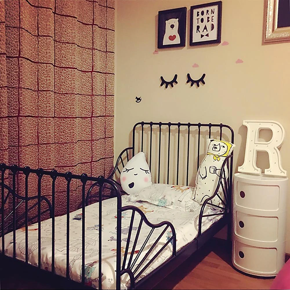 1 пара милых деревянных 3D наклеек для ресниц в скандинавском стиле декор детской