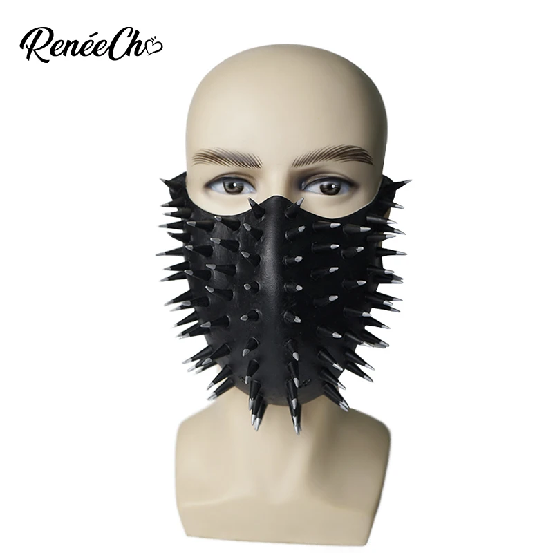 Маска для лица с заклепками Reneecho черный шлем смерти стимпанк Хэллоуин косплей