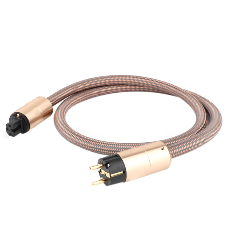 

High Quality HI End Power Cord CD Amplifier Amp EU Power Plug Cable HIFI AC Mains Power Cable(EU Plug)