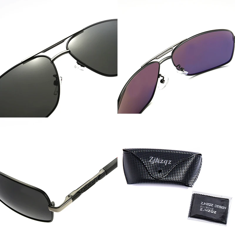 

New Fashion Aluminum Men Polarized Sunglasses Womens UV400 Protection Male Temples Coating Mirror Unisex Glasses Oculos de sol