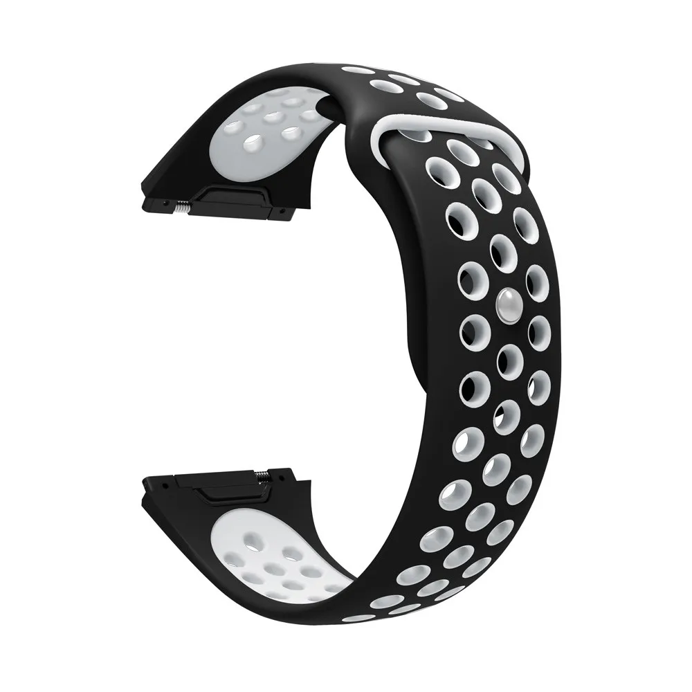 Apple Watch Band модный двухцветный спортивный силиконовый браслет ремешок для Fitbit Ionic длина ремешка 225 мм ремень для часов