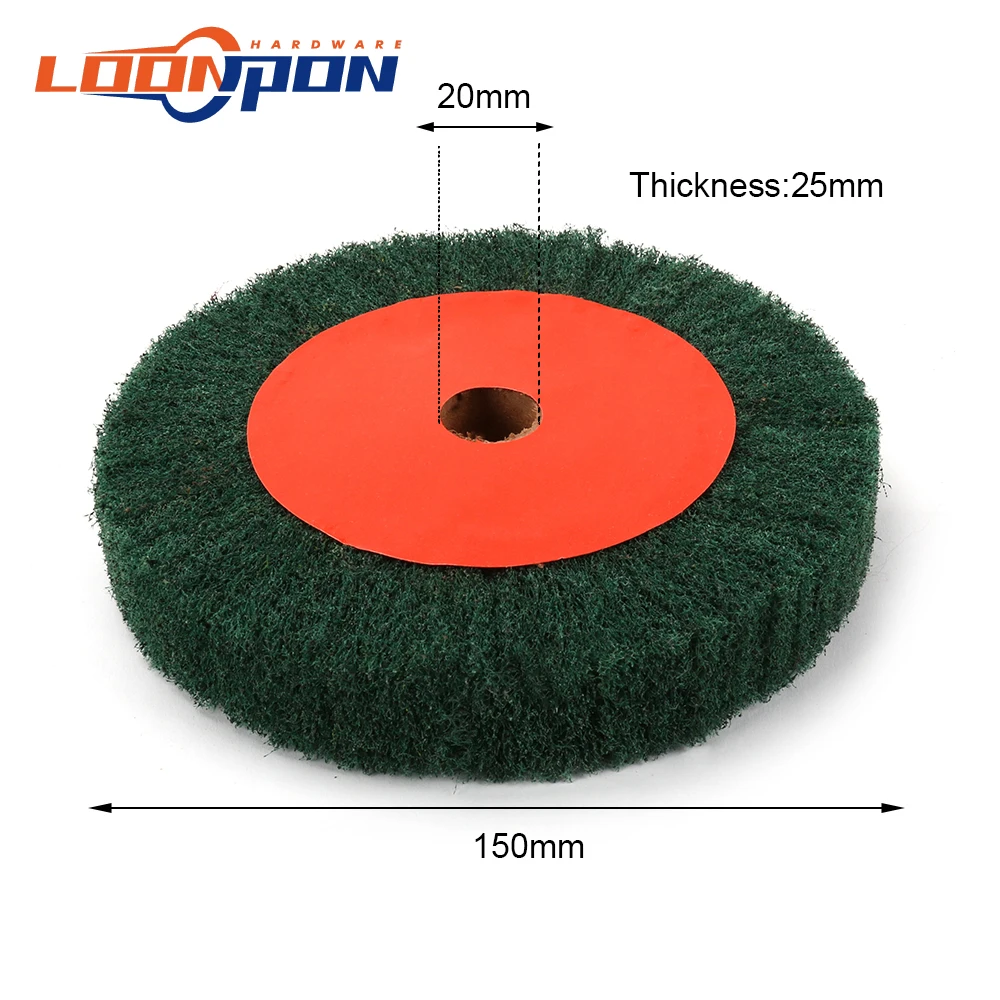 Нетканый мочалка шлифовальный круг откидная швабра полировальный диск 180 грит 1