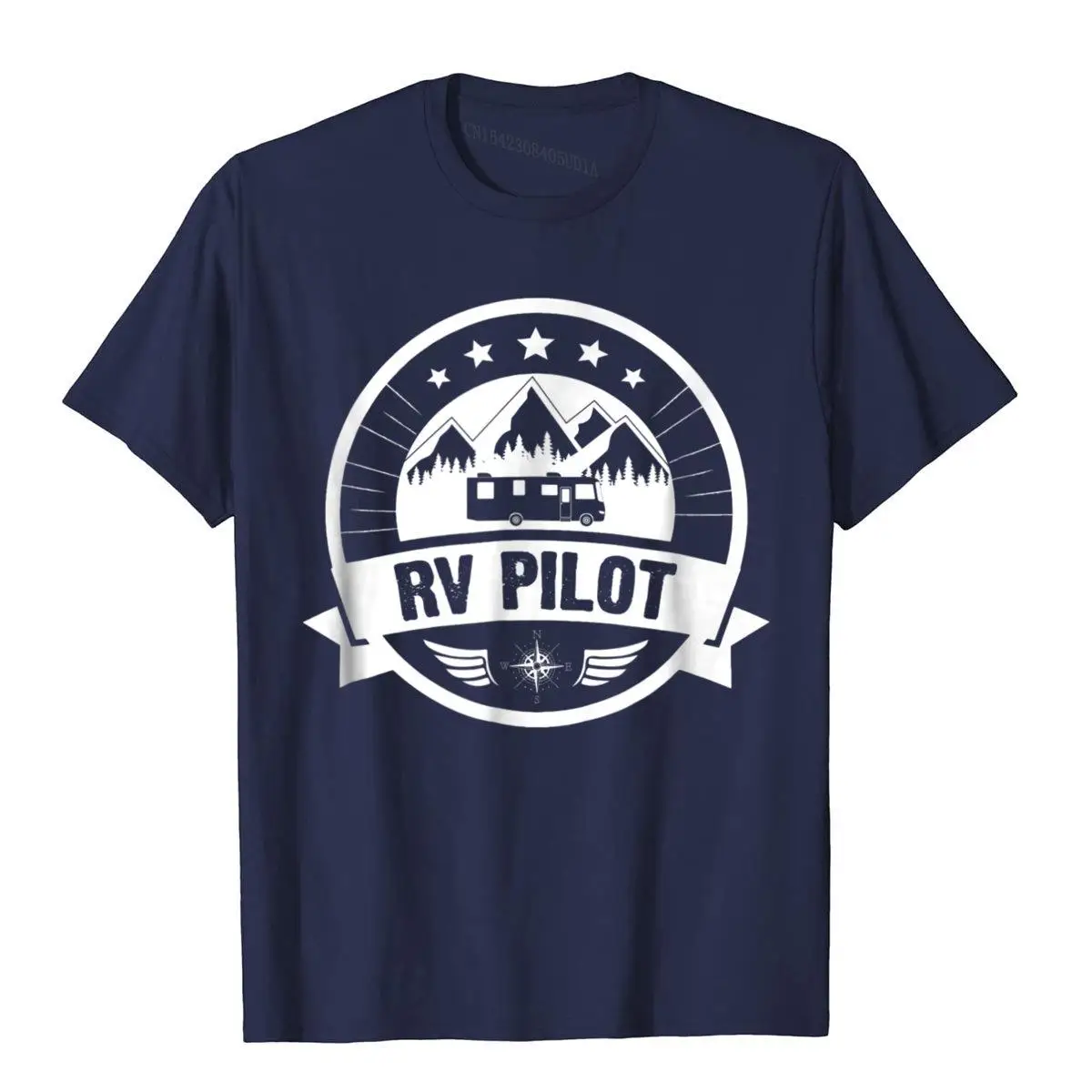 Забавная Мужская футболка RV Pilot для дома на колесах модная повседневная
