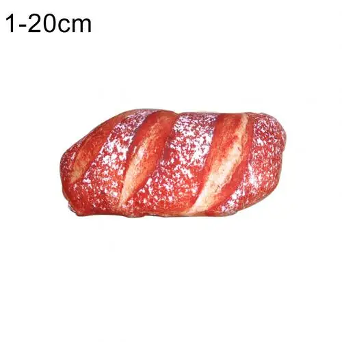 Red Bread20cm Длинное масло, хлеб, мясо, нить, кунжут, пицца, бифштекс, подушки, еда, плюшевая подушка, имитация закусок, украшение, спинка, подушка - Цвет: Red Bread20cm
