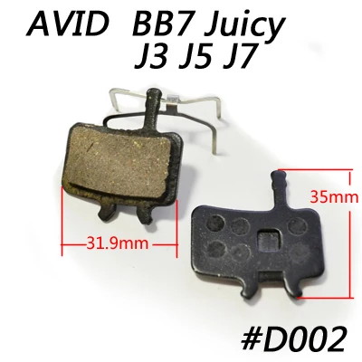 D002 Catazer 4 пары полуметаллические MTB велосипедные дисковые тормозные колодки для велоспорта SHIMANO0 AVID HAYES TEKTRO Magura Formula - Цвет: D002
