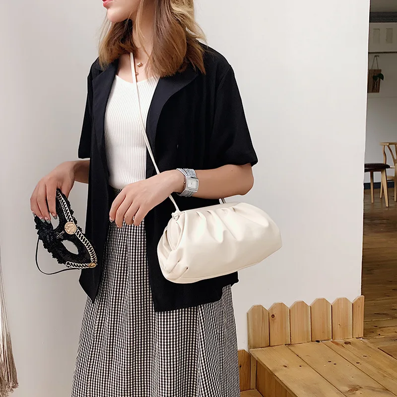 Женская сумка через плечо из искусственной кожи сумки hobo повседневные пельменты