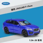 Модель автомобиля Welly 1:36 JAGUA F-PACE из сплава, Натяжной автомобиль, коллекционные подарки, не дистанционное управление, транспортная игрушка