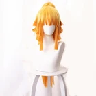 HAIRJOY синтетические волосы Demon Slayer Kimetsu no Yaiba Agatsuma Zenitsu косплей парик длинный с прямым хвостом