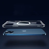new transparent magnetic airbag anti falling silicone protective phone case suitable for iphone 12 11 pro max mini x xs xr