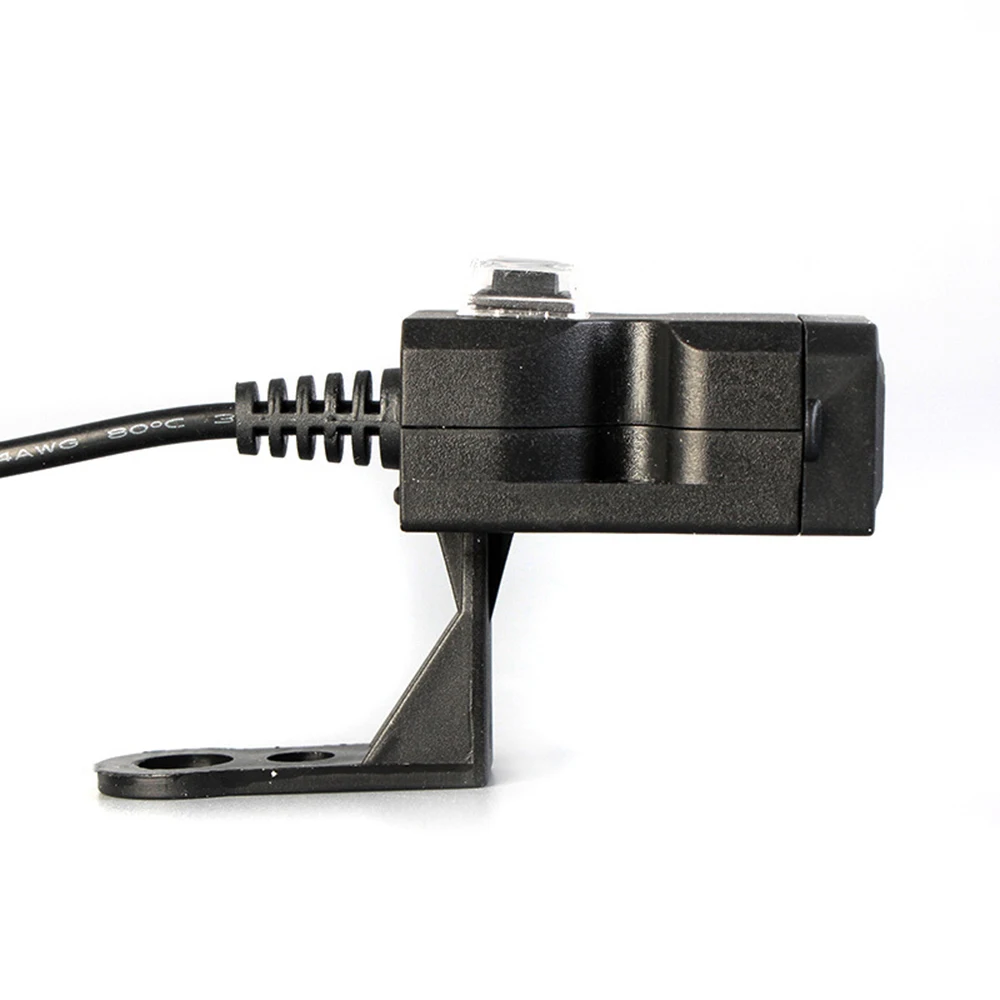

9V-24V Universal Motorcycle Handlebar Waterproof Dual USB Socket Charger with Switch Mount Power Adapter for Mobile Phone