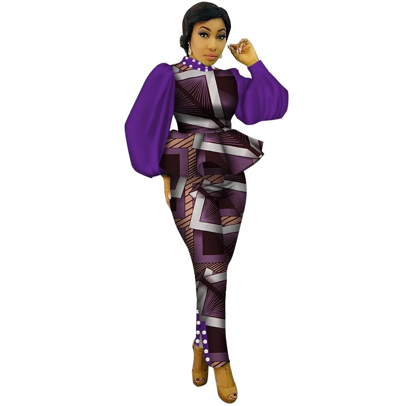 Новый стиль комплект из 2 предметов женский укороченный топ с оборками и штаны