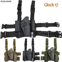tactical glock real pistol gun holster military hunting shooting gun accessories airsoft leg holster for glock 17 19 22 31 32