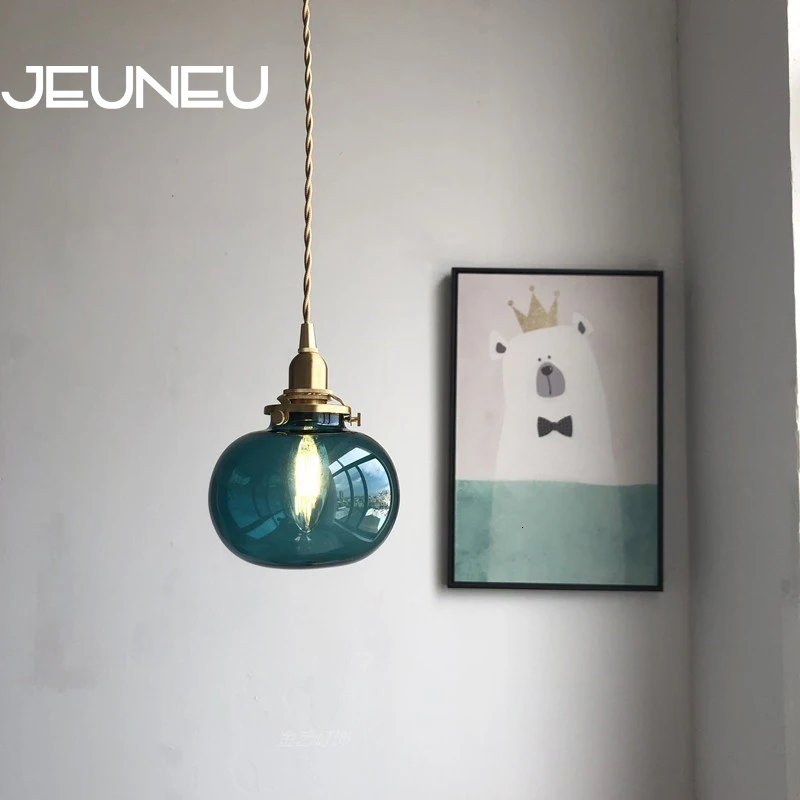 Современная креативная Подвесная лампа стеклянные комнатные украшения