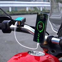 motorcycle charger adapter voltmeter onoff switch motor motorbike scooter mobile phone sae to usb type c port fast charging