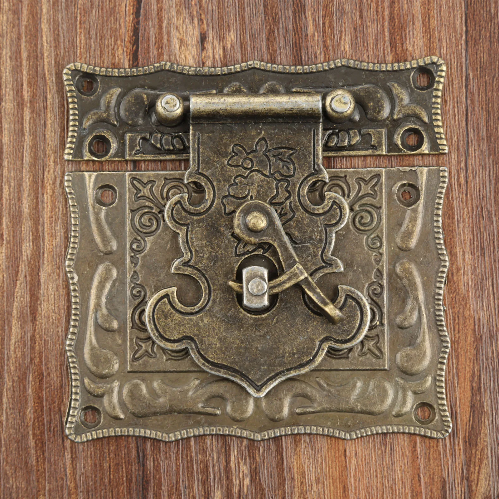 1 шт. Античная бронзовая бижутерия деревянный крючок для ящика защелки ящиков