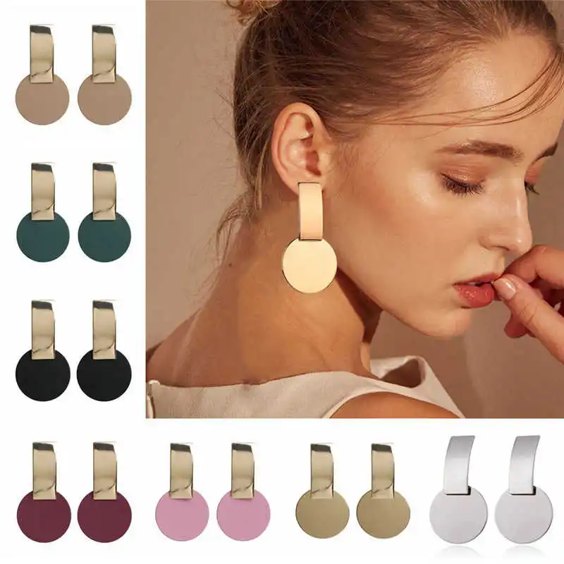 

Fashion Earrings 2019 Modern Statement Metal Geometric Boho Dangle Jewelry Women
