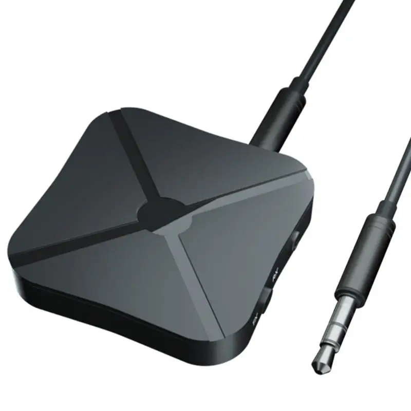 Портативный Bluetooth 5 0 беспроводной аудио адаптер приемопередатчика 3 мм кабель Aux