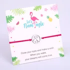 Фламинго Русалка морская черепаха браслеты из нержавеющей стали женские унисекс регулируемые ювелирные изделия подарок Прямая поставка