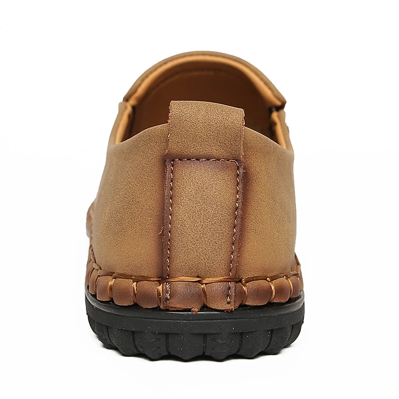 Мокасины мужские из мягкой кожи повседневная удобная обувь дышащие туфли